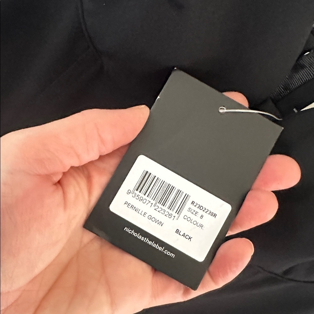 NICHOLAS Strapless Pernille Bustier Gown W/ Slit in Black size 8 NWT - Picture 7 of 11
